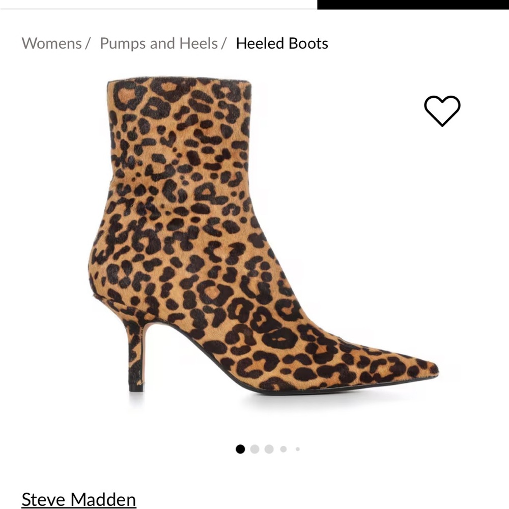 Steve Madden Animal Print Heeled Boots